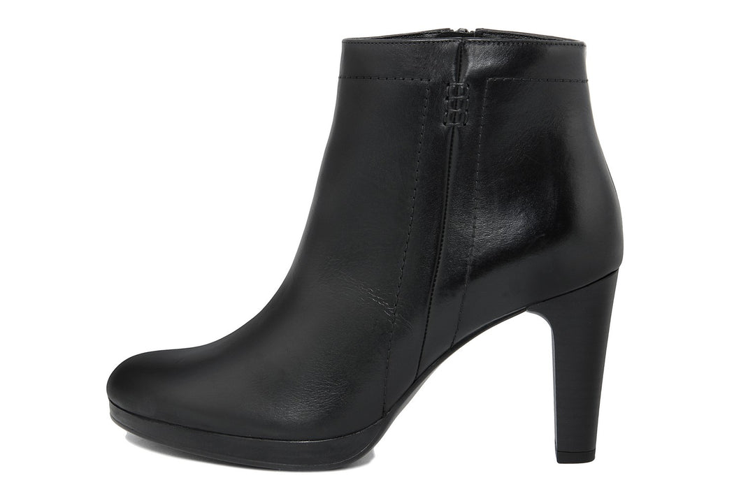 Stivaletto con tacco Donna in Pelle Nero
