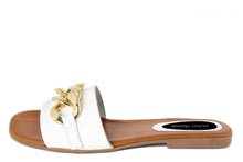 Carica l&#39;immagine nel visualizzatore di Gallery, Sandali flat Donna colore Bianco
