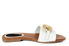 Carica l&#39;immagine nel visualizzatore di Gallery, Sandali flat Donna colore Bianco
