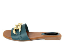 Carica l&#39;immagine nel visualizzatore di Gallery, Sandali flat Donna colore Blu

