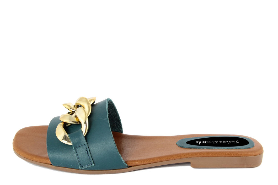 Sandali flat Donna colore Blu