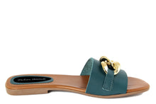 Carica l&#39;immagine nel visualizzatore di Gallery, Sandali flat Donna colore Blu

