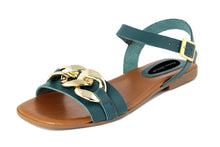 Carica l&#39;immagine nel visualizzatore di Gallery, Sandali flat Donna colore Blu
