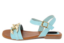Carica l&#39;immagine nel visualizzatore di Gallery, Sandali flat Donna colore Blu
