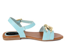 Carica l&#39;immagine nel visualizzatore di Gallery, Sandali flat Donna colore Blu
