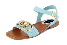 Carica l&#39;immagine nel visualizzatore di Gallery, Sandali flat Donna colore Blu

