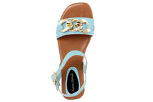 Carica l&#39;immagine nel visualizzatore di Gallery, Sandali flat Donna colore Blu
