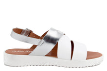 Carica l&#39;immagine nel visualizzatore di Gallery, Sandali platform Donna In Sintetico Bianco/Argentato
