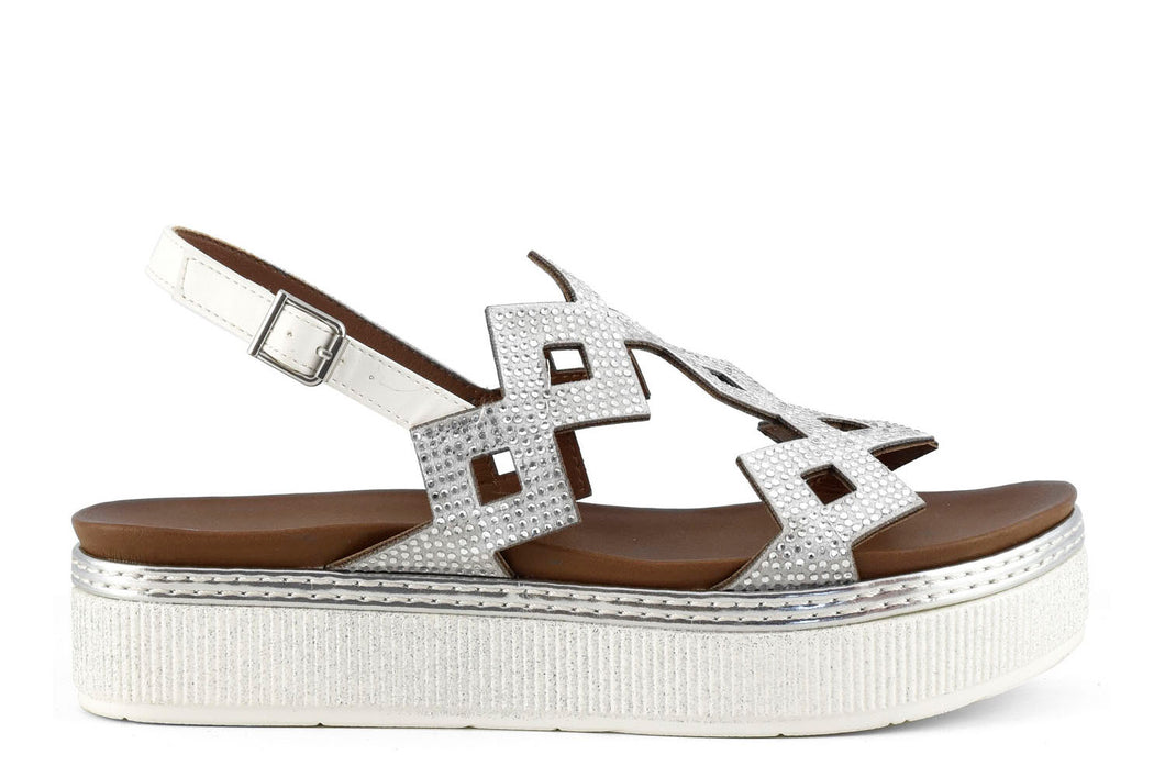 Sandali flat Donna colore Bianco