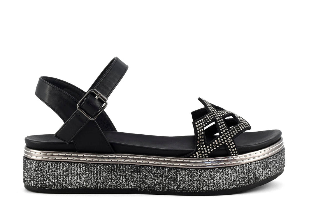 Sandali flat Donna colore Nero