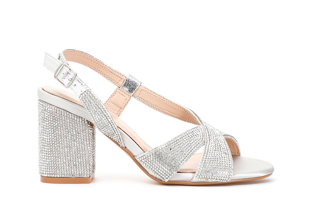 Sandali con tacco Donna colore Bianco