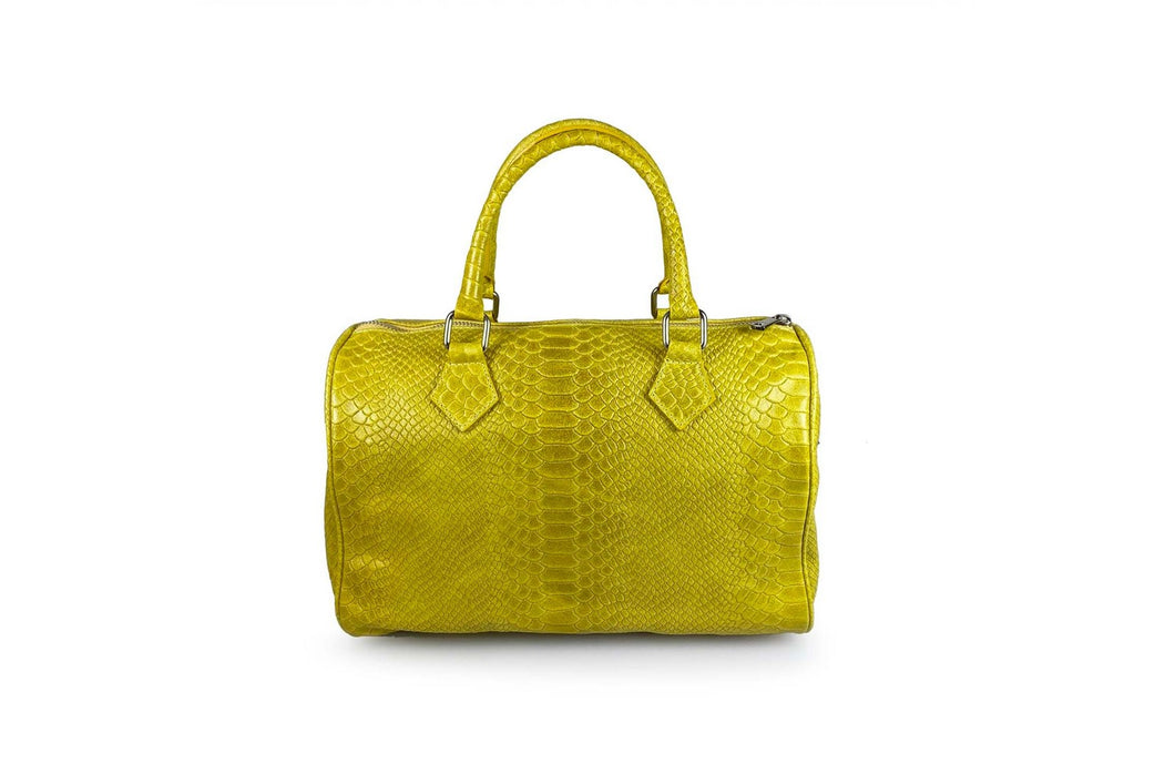 Borse Donna colore Giallo in pelle Made in Italy