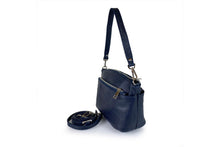 Carica l&#39;immagine nel visualizzatore di Gallery, Borse Donna colore Blu in pelle Made in Italy
