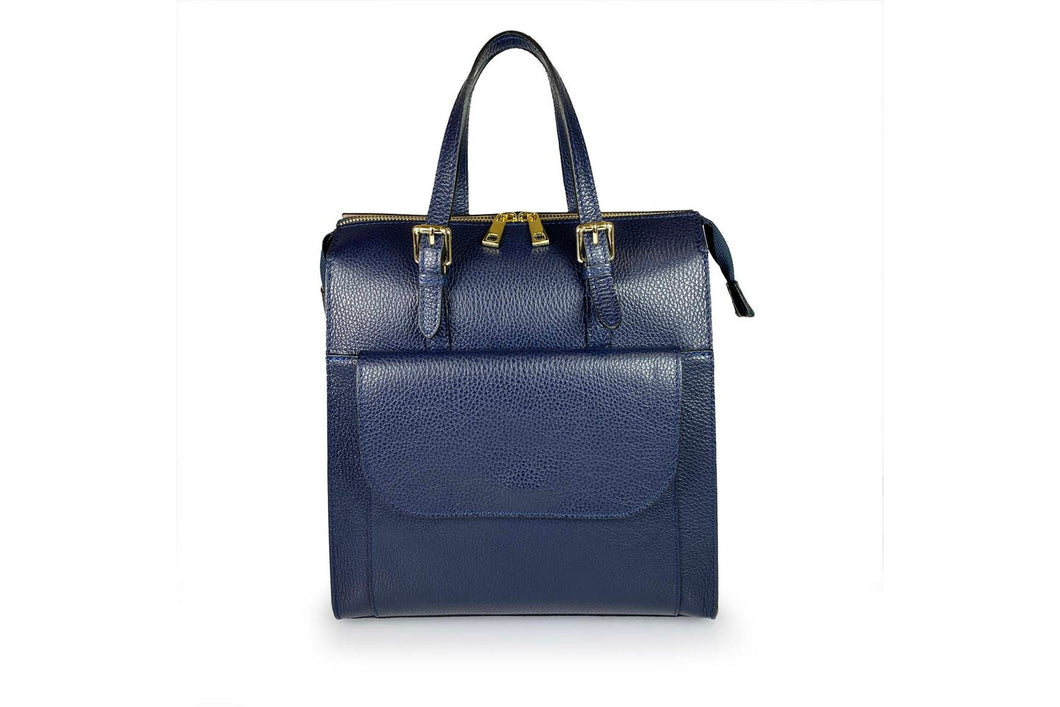 Borse Donna colore Blu in pelle Made in Italy
