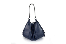 Carica l&#39;immagine nel visualizzatore di Gallery, Borse Donna colore Blu in pelle Made in Italy
