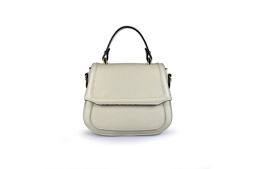 Borse Donna colore Beige in pelle Made in Italy