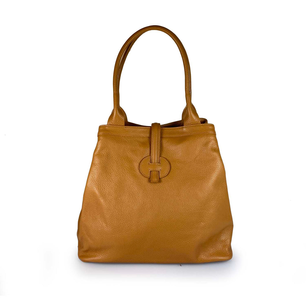Borse Donna colore Cuoio in pelle Made in Italy