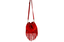 Carica l&#39;immagine nel visualizzatore di Gallery, Borse Donna colore Rosso in pelle Made in Italy
