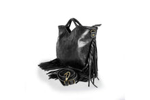 Carica l&#39;immagine nel visualizzatore di Gallery, Borse Donna colore Nero in pelle Made in Italy
