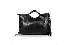 Carica l&#39;immagine nel visualizzatore di Gallery, Borse Donna colore Nero in pelle Made in Italy
