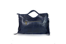 Carica l&#39;immagine nel visualizzatore di Gallery, Borse Donna colore Blu in pelle Made in Italy
