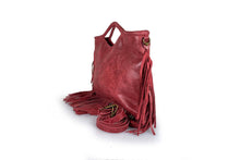 Carica l&#39;immagine nel visualizzatore di Gallery, Borse Donna colore Rosso in pelle Made in Italy
