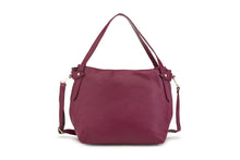 Carica l&#39;immagine nel visualizzatore di Gallery, Borse Donna colore Bordeaux in pelle Made in Italy
