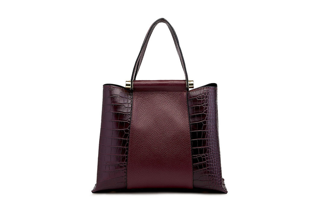 Borse Donna colore Bordeaux in pelle Made in Italy