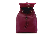 Carica l&#39;immagine nel visualizzatore di Gallery, Borse Donna colore Bordeaux in pelle Made in Italy
