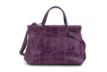 Carica l&#39;immagine nel visualizzatore di Gallery, Borse Donna colore Viola in pelle Made in Italy

