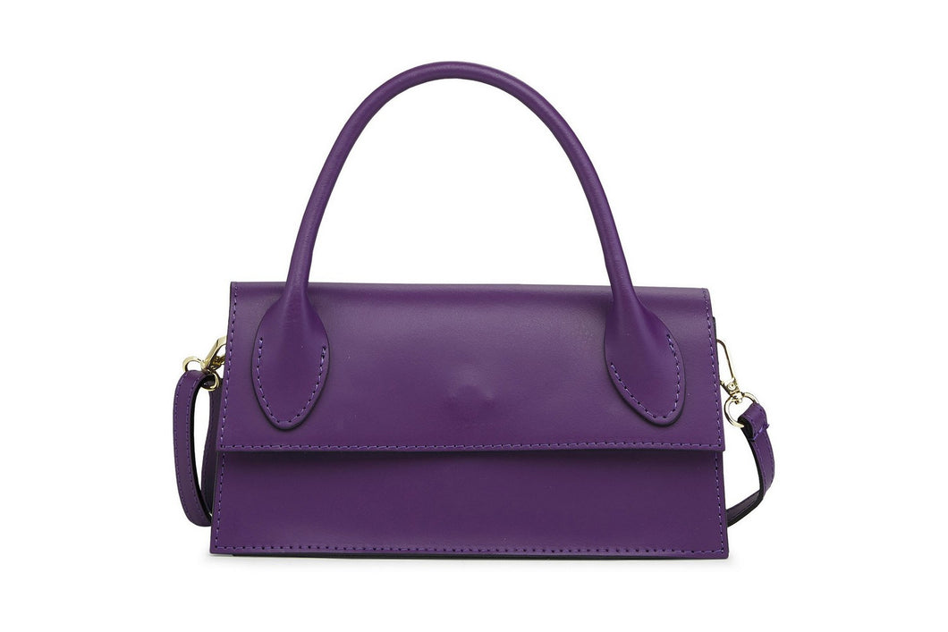 Borse Donna colore Viola in pelle Made in Italy