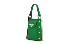 Carica l&#39;immagine nel visualizzatore di Gallery, Borse Donna colore Verde in pelle Made in Italy
