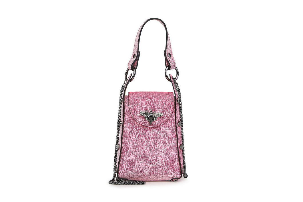 Borse Donna colore Rosa in pelle Made in Italy