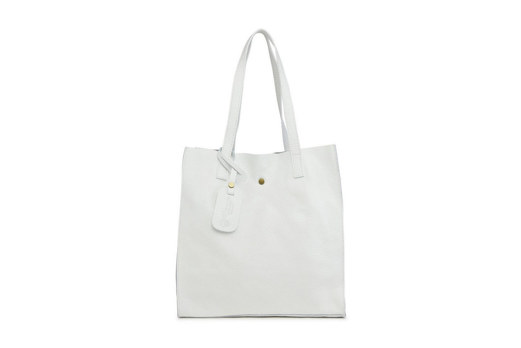 Borse Donna colore Bianco in pelle Made in Italy