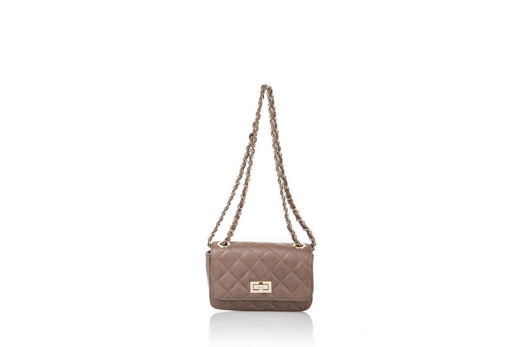 Borse Donna colore Beige in pelle Made in Italy