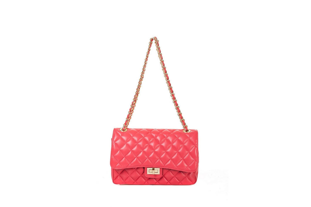 Borse Donna colore Fuxia in pelle Made in Italy