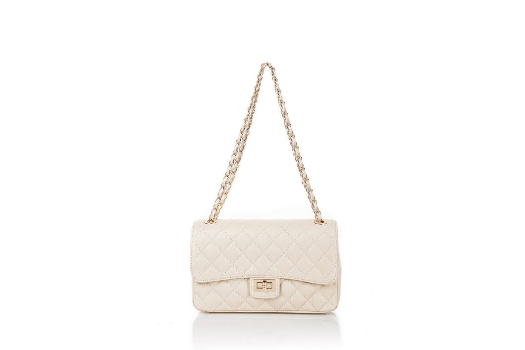 Borse Donna colore Bianco in pelle Made in Italy