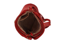 Carica l&#39;immagine nel visualizzatore di Gallery, Borse Donna colore Rosso in pelle Made in Italy
