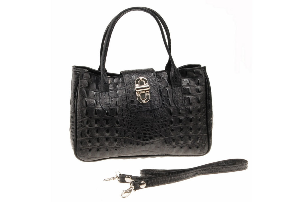 Borse Donna colore Nero in pelle Made in Italy