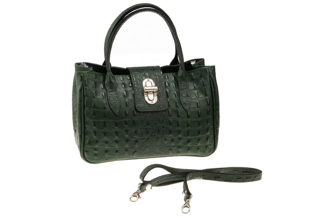 Borse Donna colore Verde in pelle Made in Italy