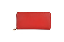 Carica l&#39;immagine nel visualizzatore di Gallery, Portafogli Donna colore Rosso in pelle Made in Italy
