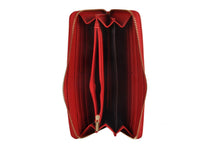 Carica l&#39;immagine nel visualizzatore di Gallery, Portafogli Donna colore Rosso in pelle Made in Italy
