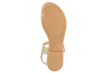 Carica l&#39;immagine nel visualizzatore di Gallery, Sandali flat Donna in Pelle Dorato
