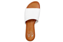 Carica l&#39;immagine nel visualizzatore di Gallery, Sandali flat Donna in Pelle Bianco
