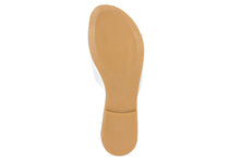Carica l&#39;immagine nel visualizzatore di Gallery, Sandali flat Donna in Pelle Bianco
