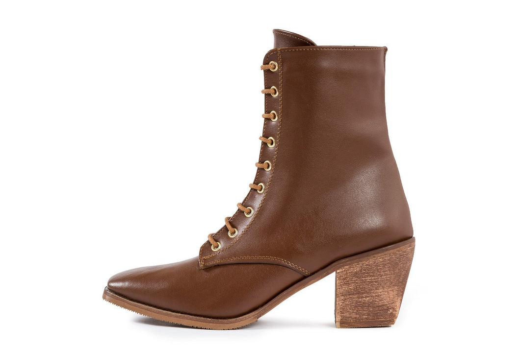 Stivaletto con tacco Donna colore Marrone