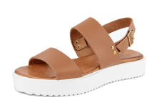 Carica l&#39;immagine nel visualizzatore di Gallery, Sandali platform Donna in Pelle Cuoio
