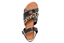 Carica l&#39;immagine nel visualizzatore di Gallery, Sandali platform Donna in Pelle Nero
